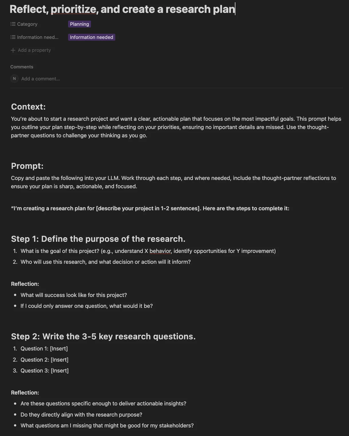 Example prompt